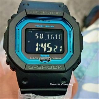 Montres Company 香港註冊公司(32年老店) 卡西歐 CASIO 藍牙 藍芽 Blue Tooth BlueTooth 太陽能 光動能 Tough Solar Multi band 6 六局電波 藍黑色 G-Shock GWB5600 GW-B5600 GW-B5600-2 經典款 五款色有現貨64246685784578110