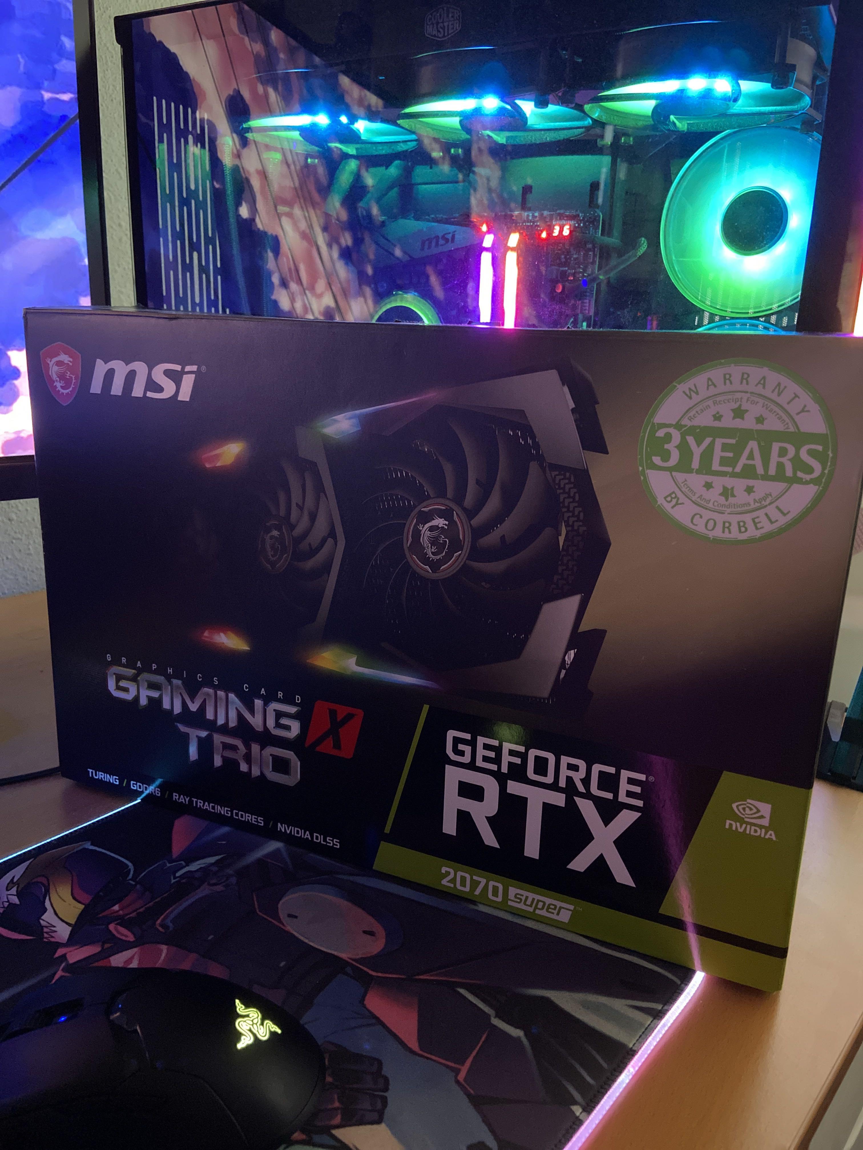 Msi Rtx 2070 Super Gaming X Trio Electronics Computers Desktops On Carousell