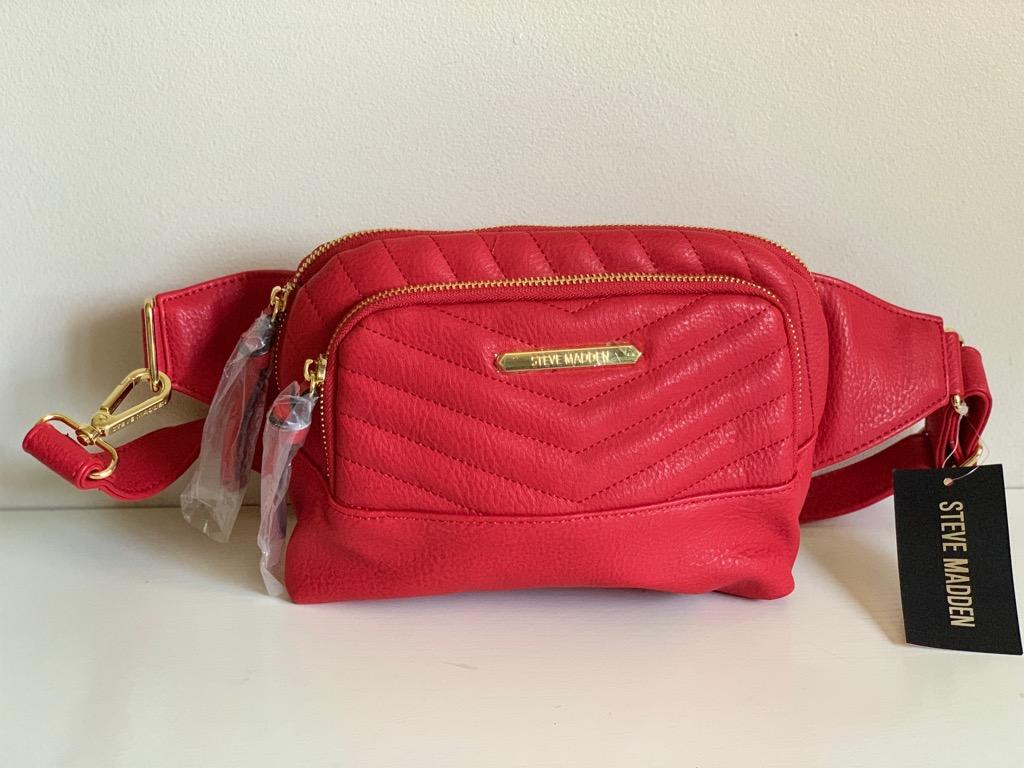 NEW STEVE MADDEN CONVERTIBLE HIP FANNY PACK WAIST BELT CROSSBODY