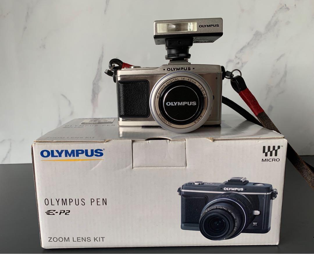 Olympus Pen EP2 with FL14 Flash, Photography, Cameras on Carousell