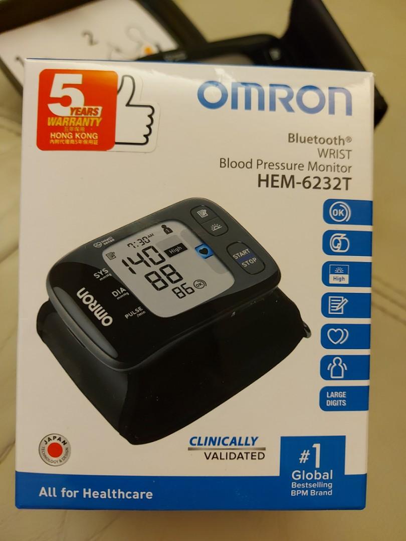 OMRON HEM-6232T 電子血壓計, 電腦＆科技, 電腦周邊及配件, 電子屏幕