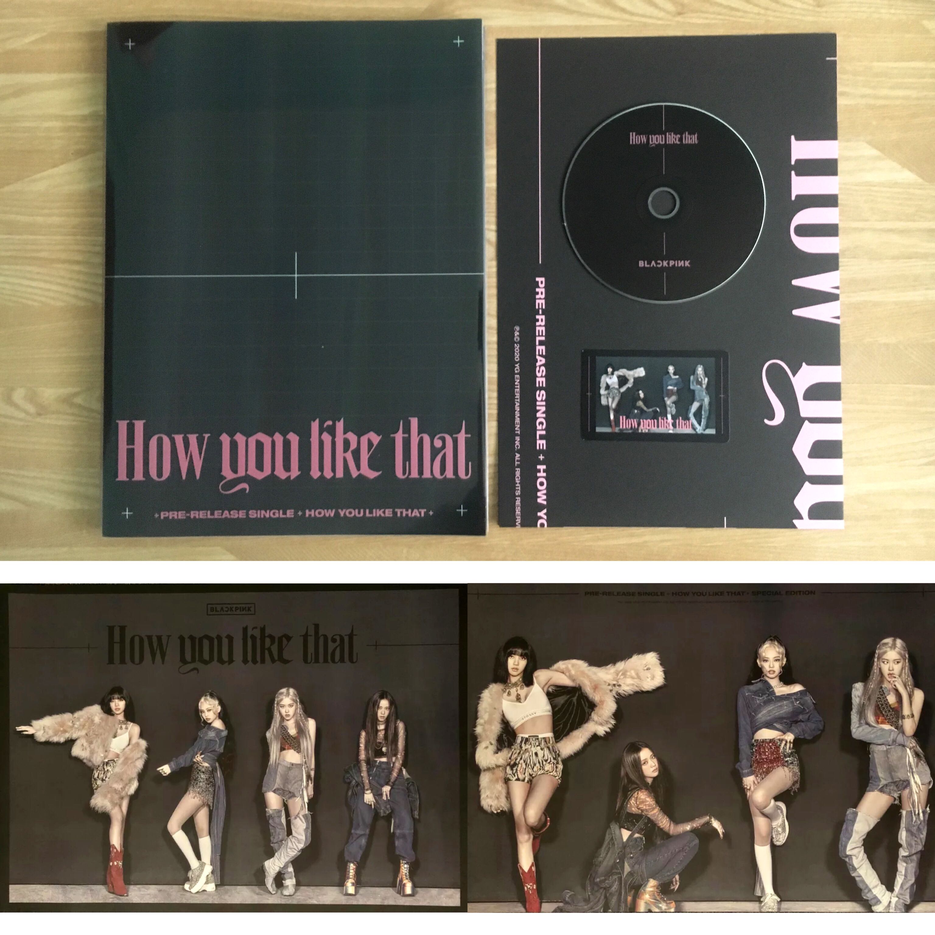 Special Edition Album - [ HOW YOU LIKE THAT ] CD + Photobook + PostCard +  Polaroid + Folded Poster(On Pack) + OFFICIAL POSTER + FREE GIFT