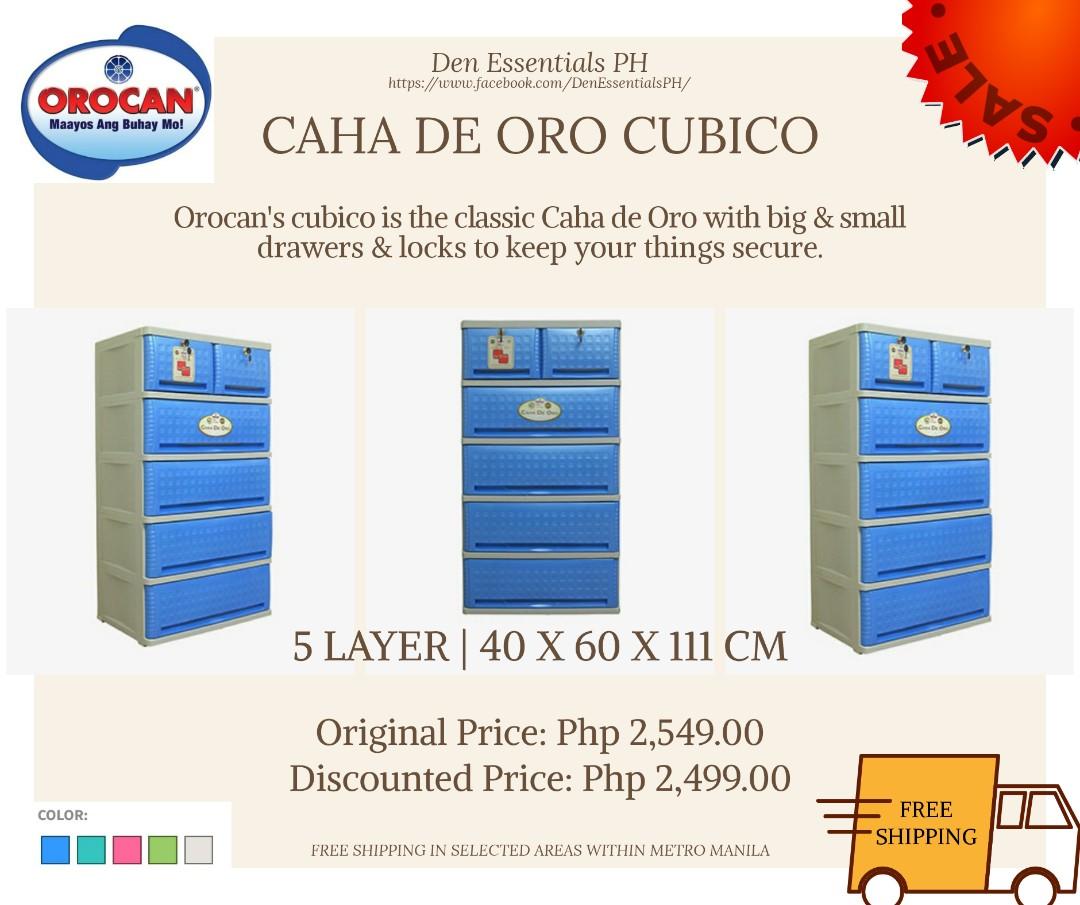 orocan caha de oro cubico 5 layer furniture home living furniture shelves cabinets racks on carousell
