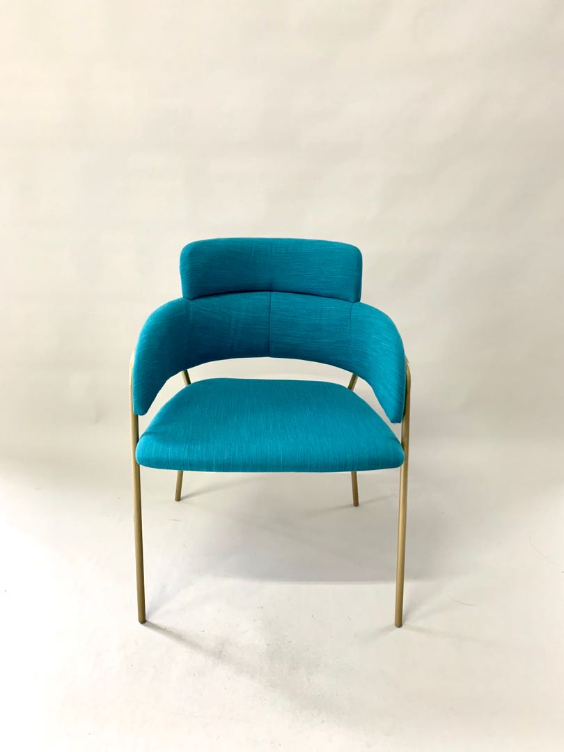 Peacock Blue armchair, Furniture & Home Living, Furniture, Chairs on