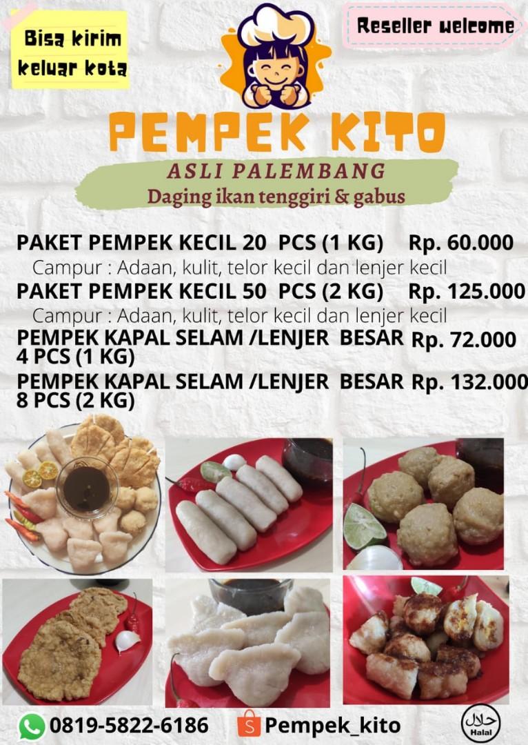 Pempek Kito Asli Palembang Berkualitas Makanan Minuman Snek Di Carousell
