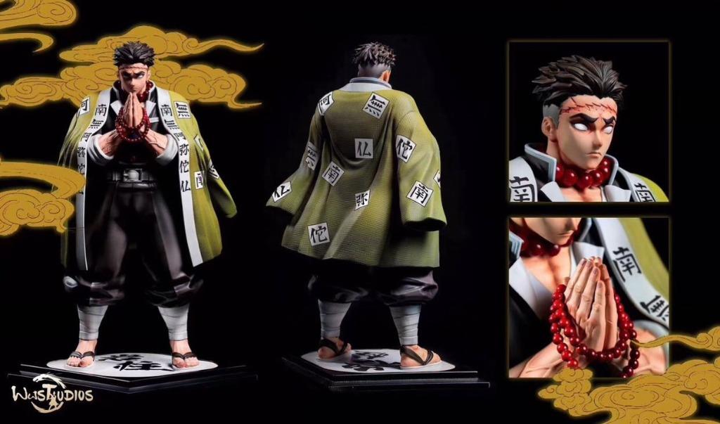 pic Stone Pillar Demon Slayer Figure po demon slayer stone hashira gyomei himejima statue figure