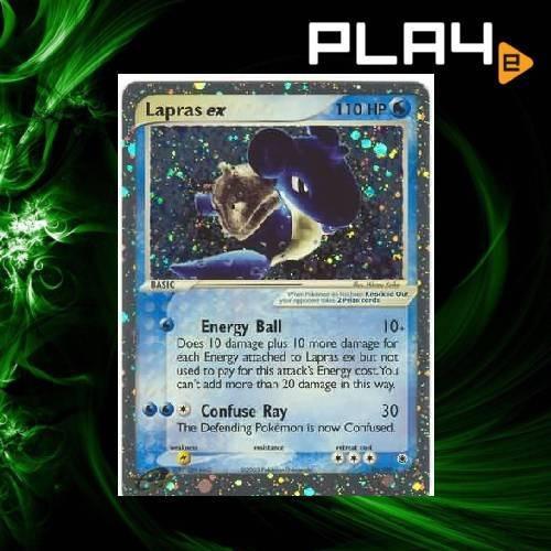 1999 lapras pokemon card value Pokemon Fossil Unlimited Narrow Margins Lapras Booster Pack PSA 9