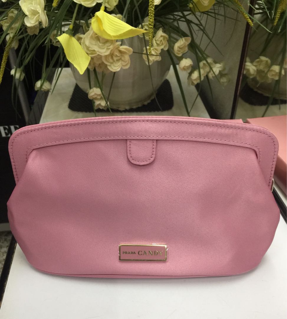 Prada Candy Polyester Pouch, Women's Fashion, Bags & Wallets, Purses &  Pouches on Carousell