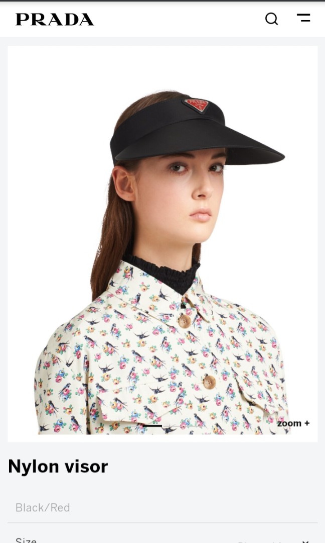 Prada nylon on sale visor