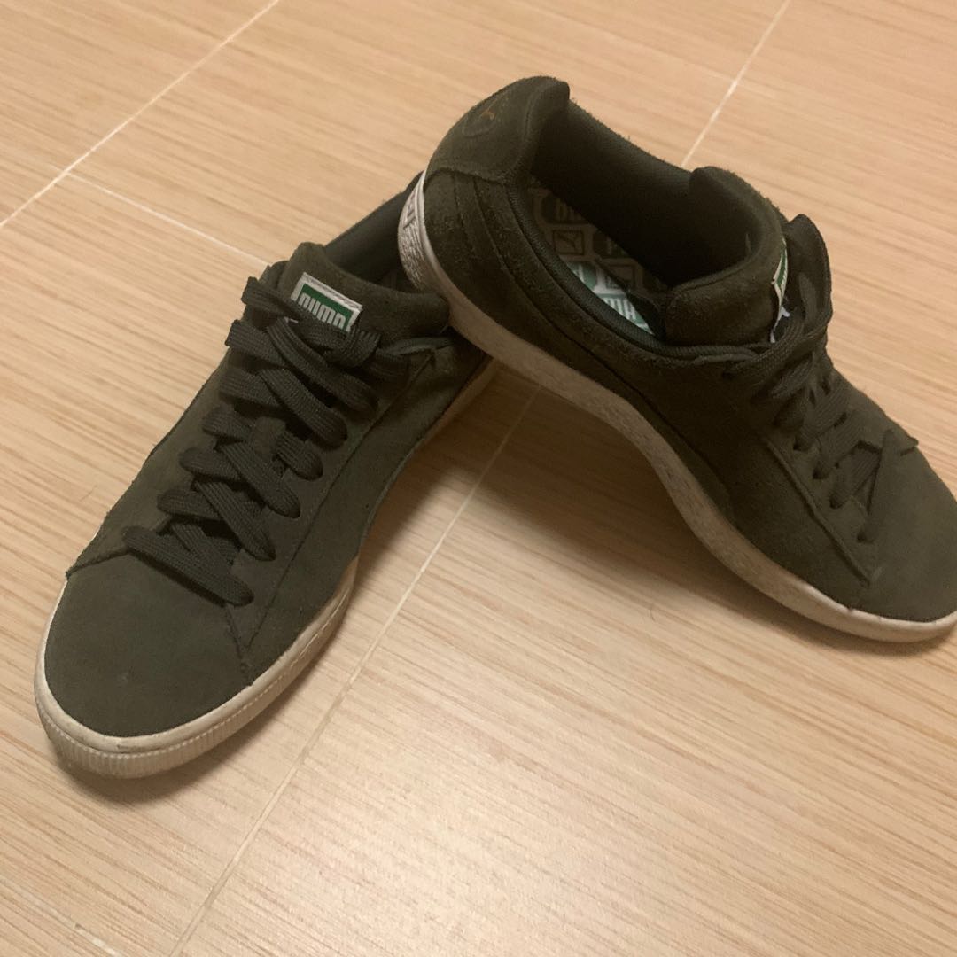 puma green sneakers