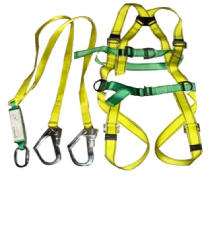 Safety Harness with Double bing Lanyard Shock Absorber OSHC Approved
