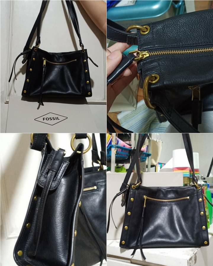 fossil allie leather satchel