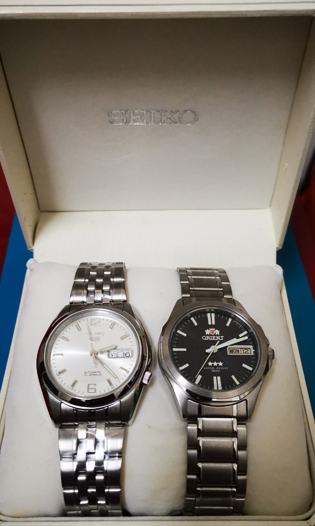 SEIKO 5 ORIENT 3 STAR COMBO Men s Fashion Watches