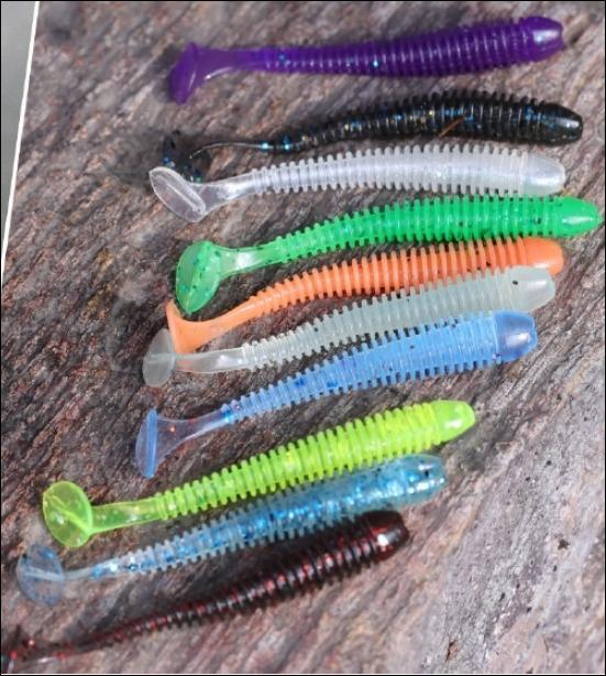 Soft Plastic SP Fishing Lure Paddle Tail 5cm / Gewang Soft Plastic x 10  Pieces, Sports Equipment, Exercise & Fitness, Toning & Stretching  Accessories on Carousell