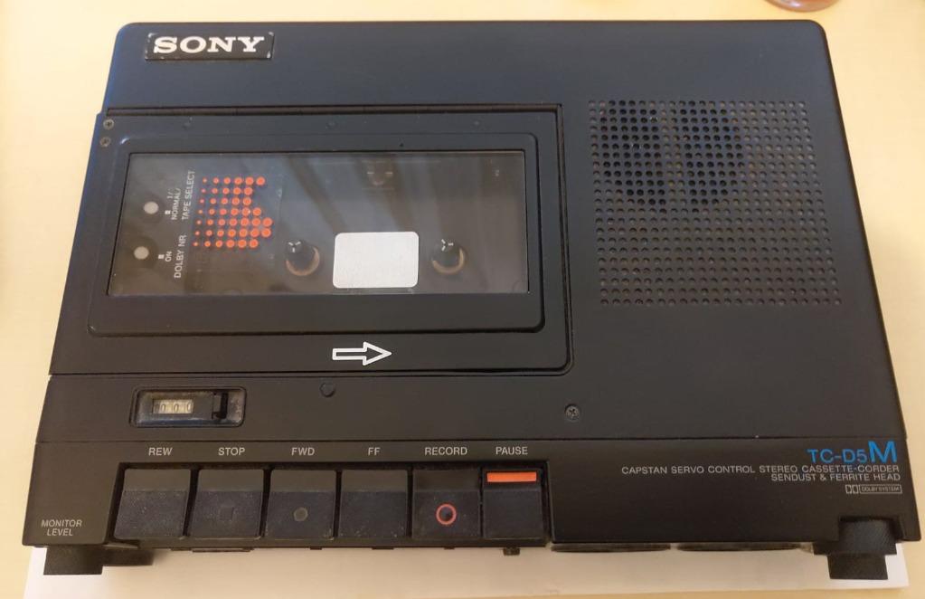 Sony tc-d5m cassette recorder Walkman 卡式帶錄音, 音響器材, 錄音機