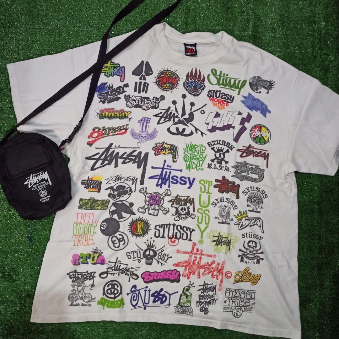 Stussy SS '08 All logo tee, Men's 