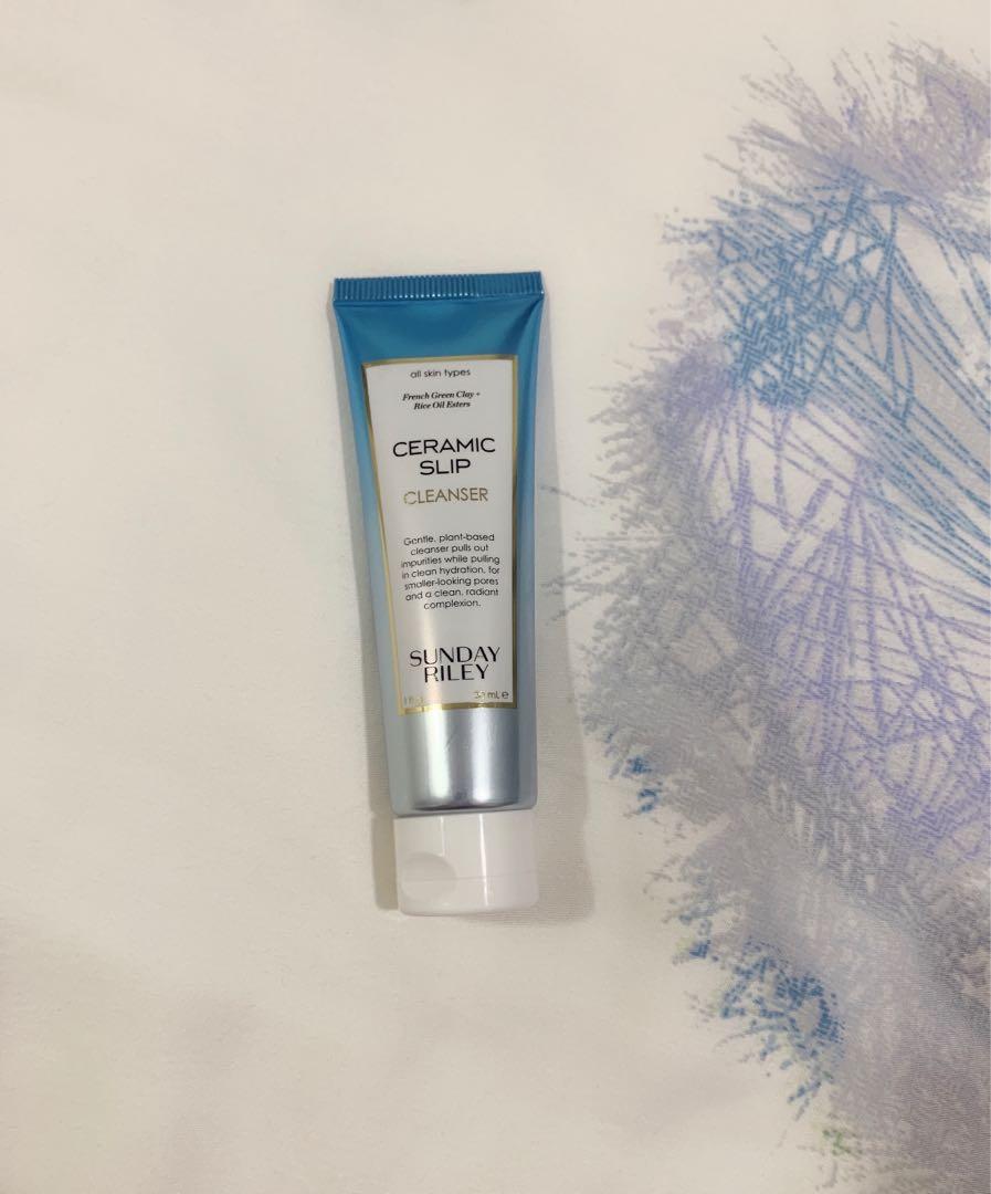 Sunday Riley Ceramic Slip Clay Cleanser 30ml Health Beauty Skin Bath Body On Carousell