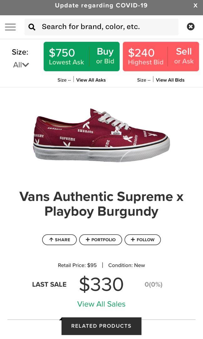 playboy slip on vans