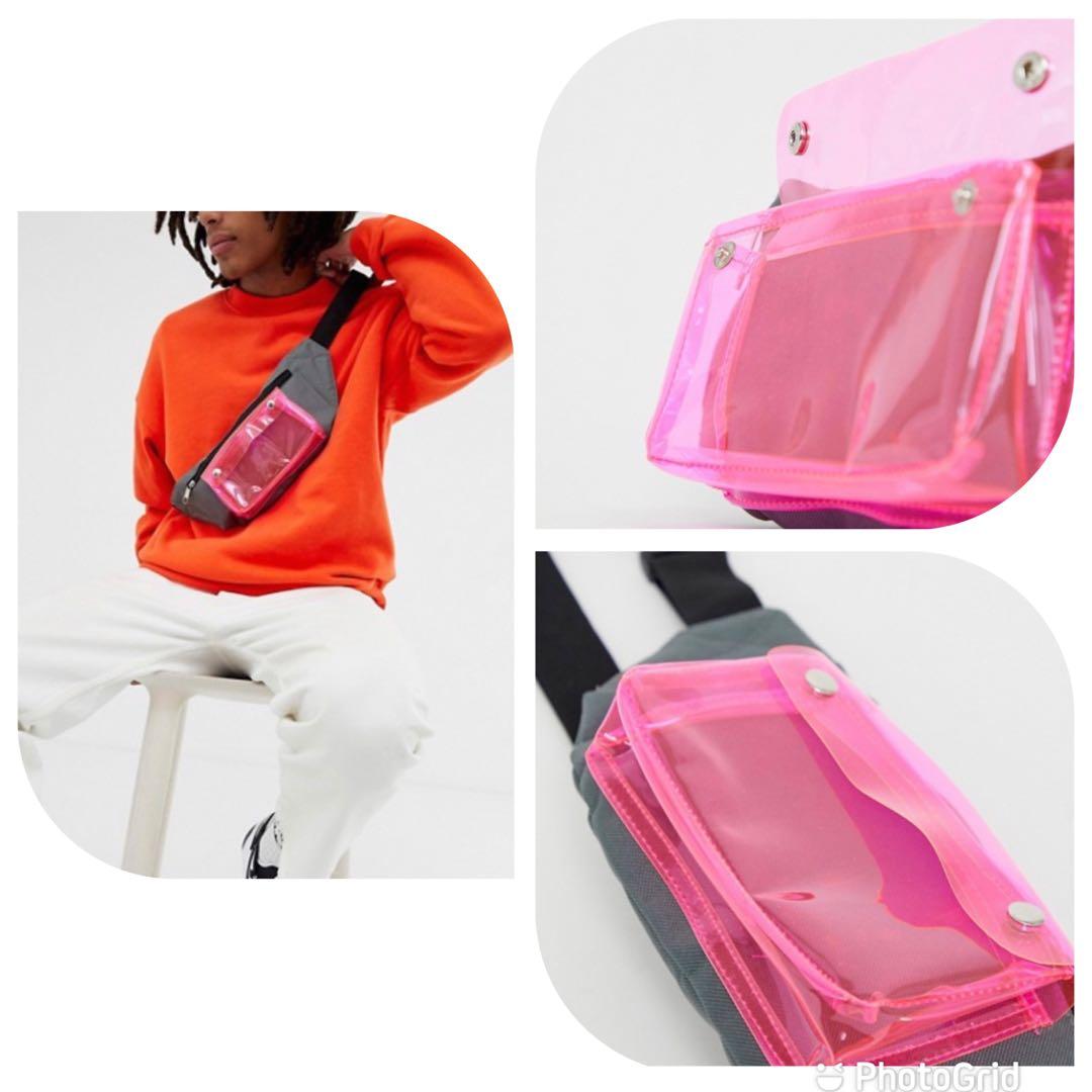 Clear plastic bum bag clearance