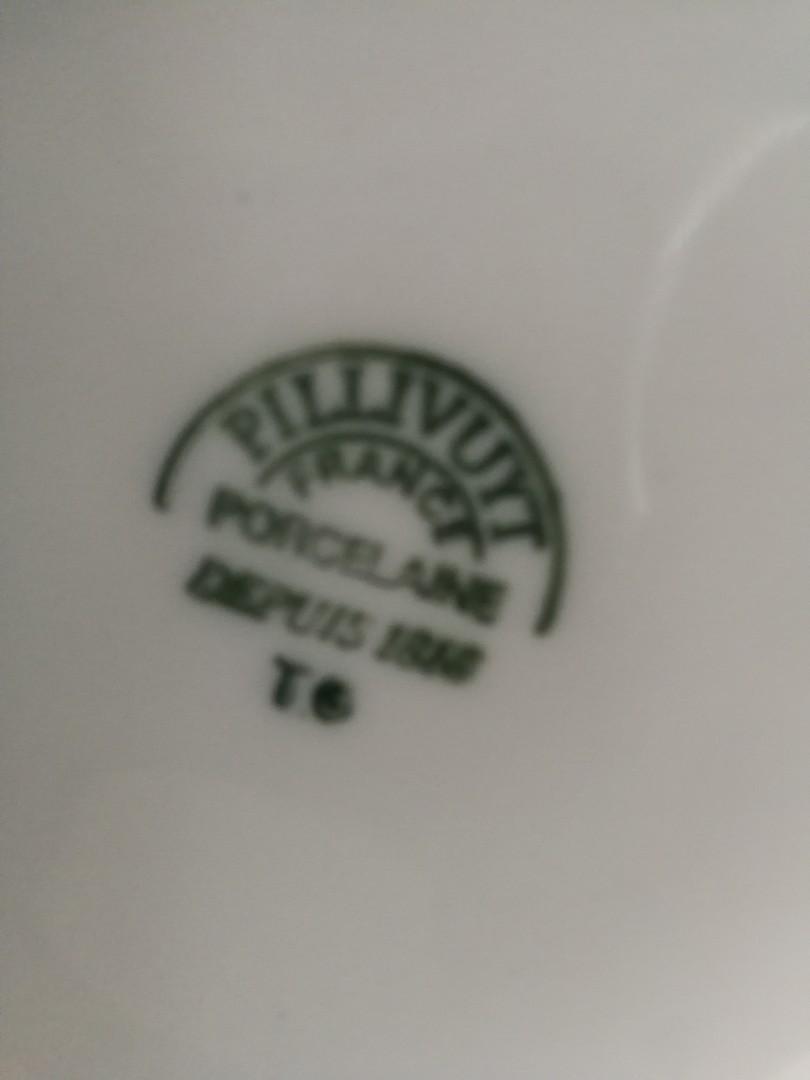 Teapot (Category: Coffee & Tea Tableware) located in Muntinlupa City. Submitted by mcjek1026 (Listing ID 1032571204, Image 3). Description: vintage Pillivuyt France porcelain teapot with filter. Add on Hampton Court plate England. Online price is more than 5000..