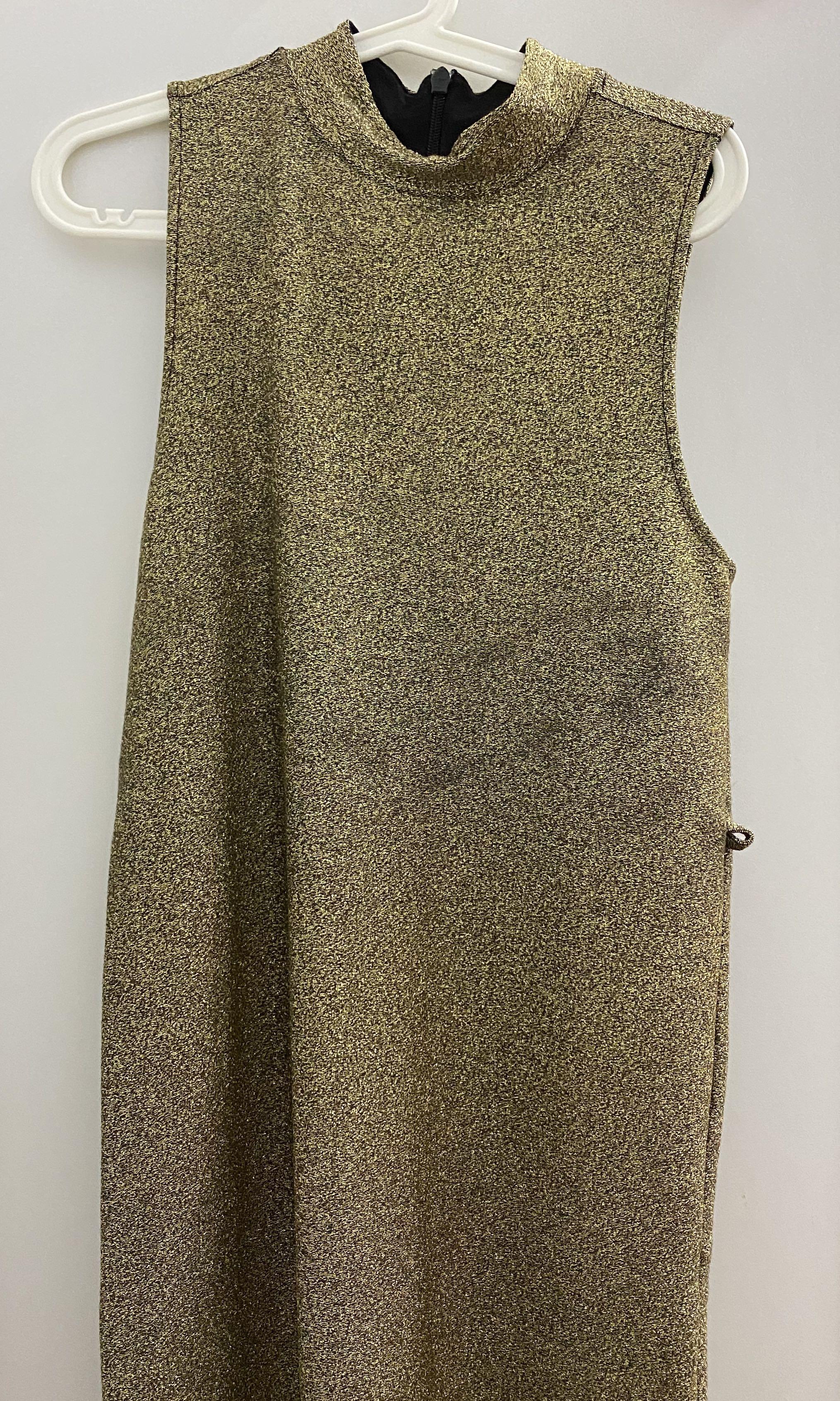 topshop gold sequin dress