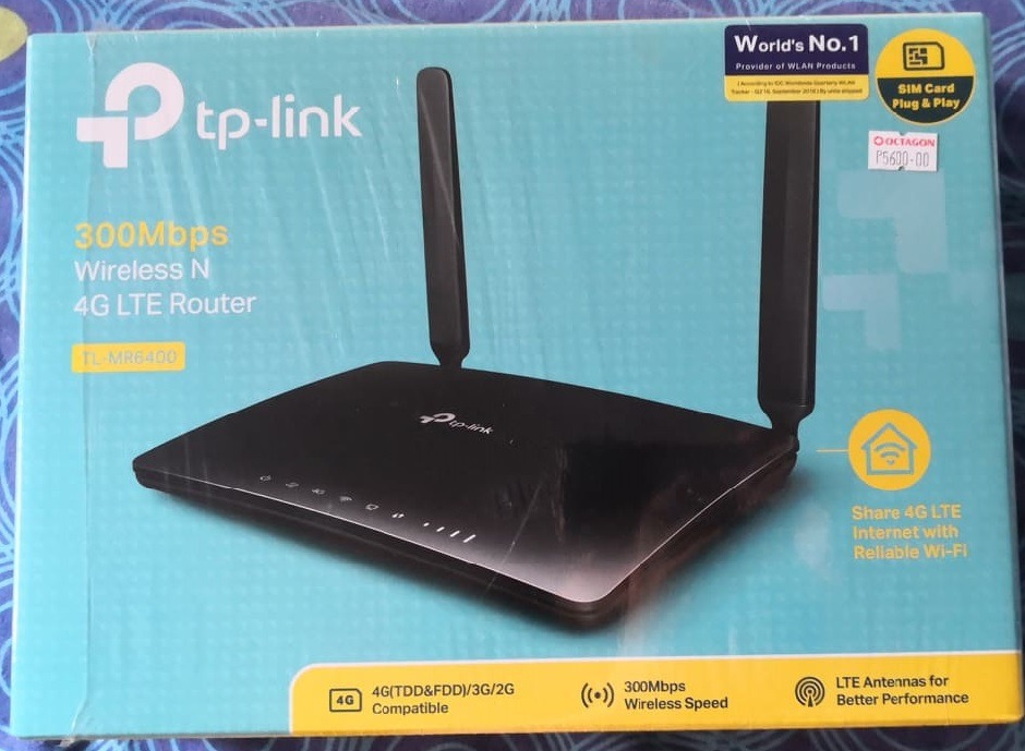 Tp Link Tl Mr6400 300mbps Wireless N 4g Lte Router Computers Tech Parts Accessories Networking On Carousell