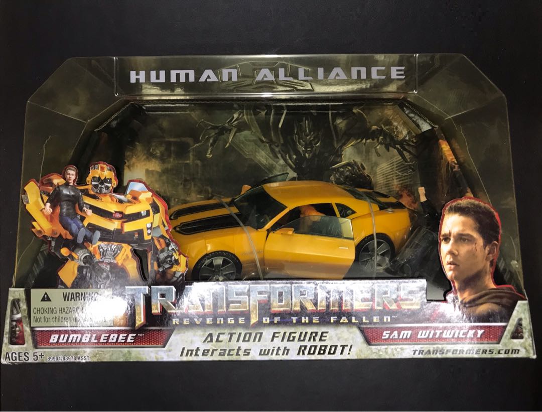 New Transformers Bumblebee SAM Camaro Human Alliance KO Action Figure 8" In Box