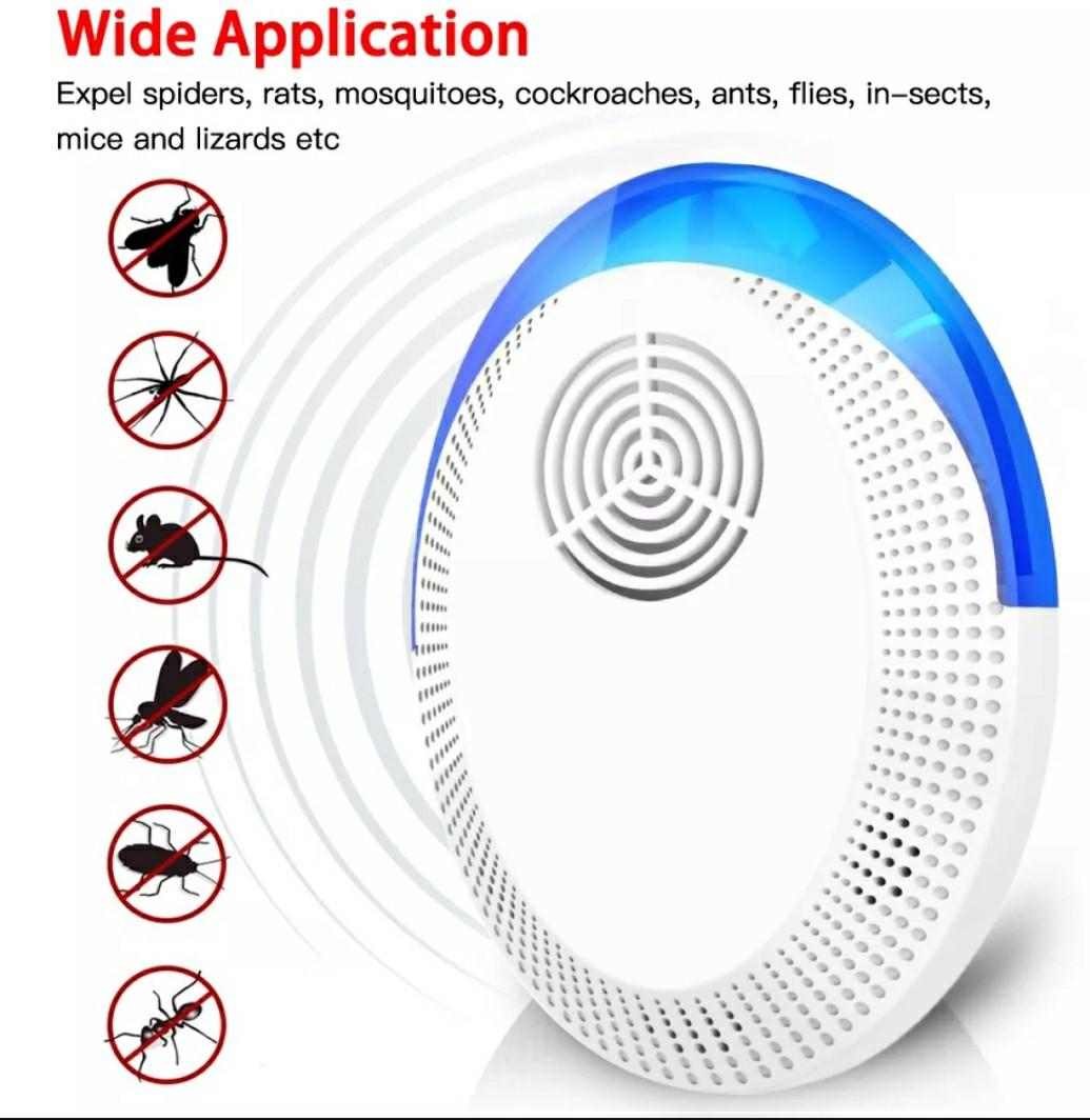 Ultrasonic Mosquito Repeller, Mosquito Repellent Plug, Electric Fly Indoor Insect Device Ants Mice Rats Spiders Cockroaches 100 Harmless 4 Packs - View #7