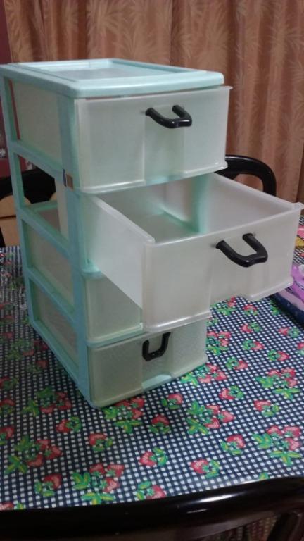 Used - Toyogo Plastic Small Cd Cabinet Storage - 4 Tiers, Furniture & Home  Living, Home Improvement & Organisation, Storage Boxes & Baskets On  Carousell