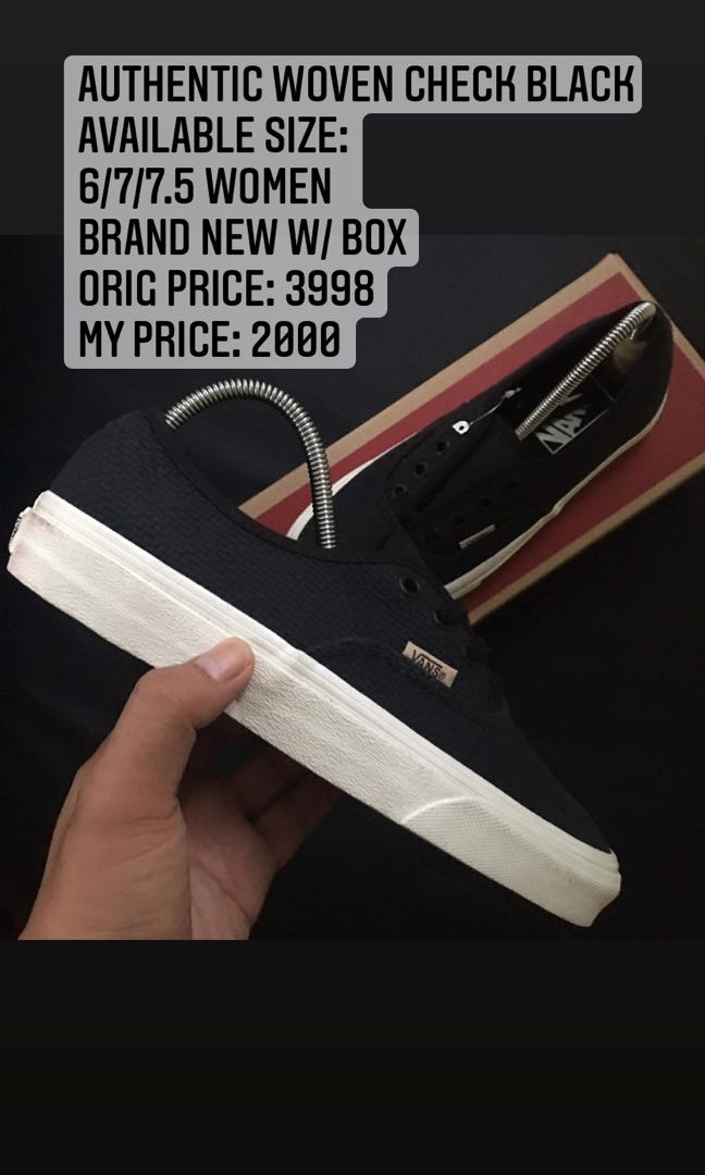 woven check authentic