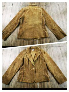 WEAR ELSE真皮修身皮衣L