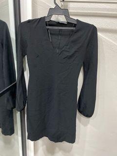 Zara Black Knee Length Dress