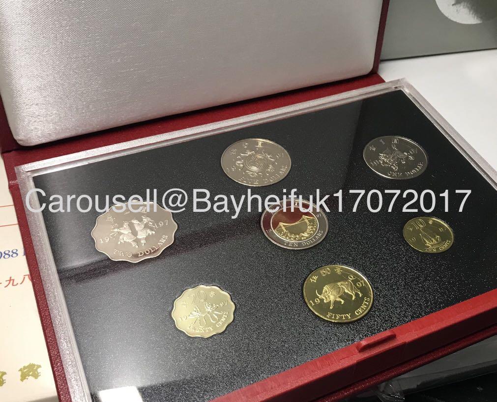 香港1997年【回歸紀念版精鑄幣套裝】【超高品質/保存佳--送禮佳品】 香港舊版錢幣・紀念幣$1650, 興趣及遊戲, 收藏品及紀念品, 錢幣-  Carousell