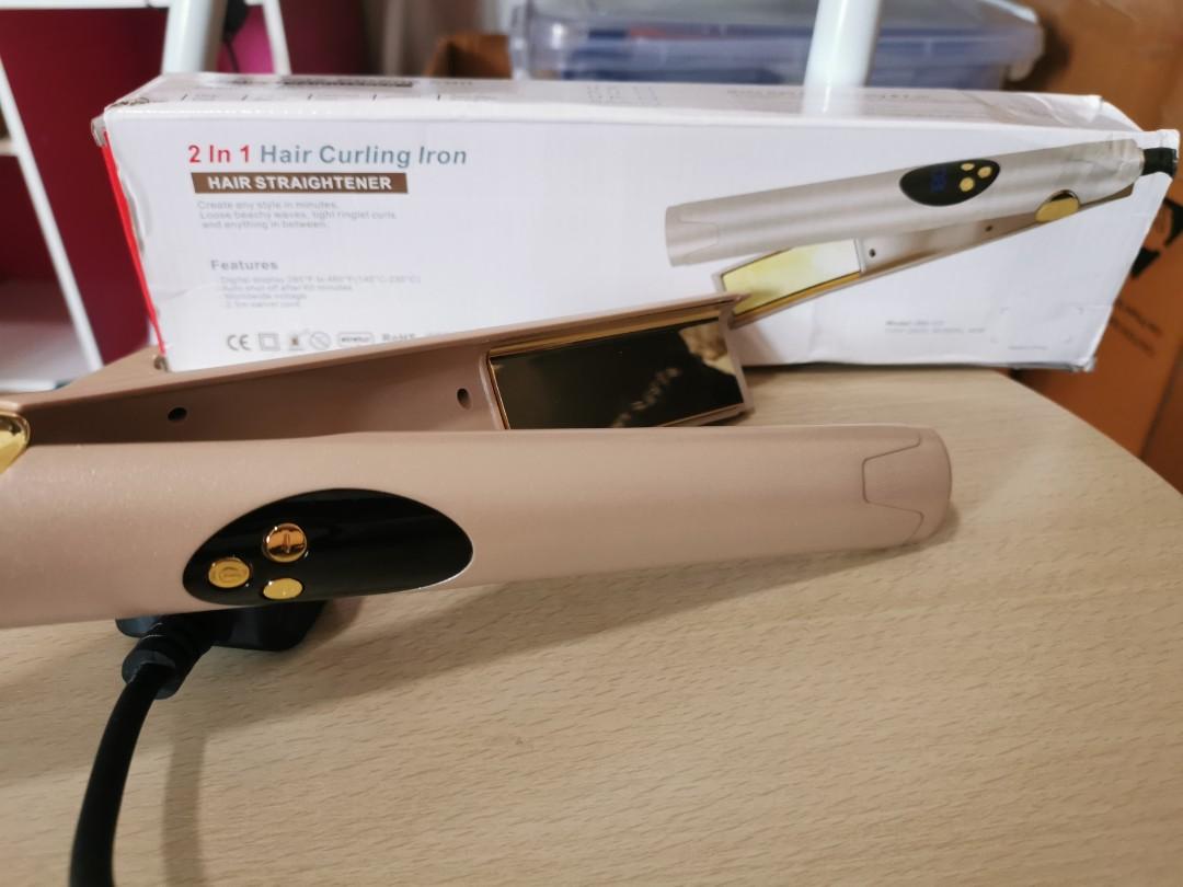 how to use 2 in 1 hair curling iron