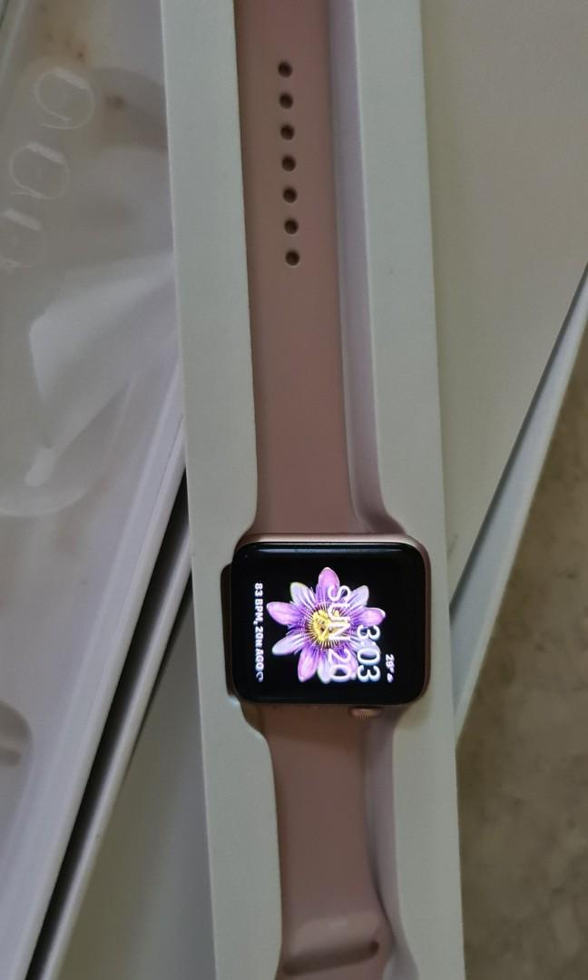 Apple watch S3 (42mm) GPS Gold Aluminium, Mobile Phones \u0026 Gadgets,  Wearables \u0026 Smart Watches on Carousell