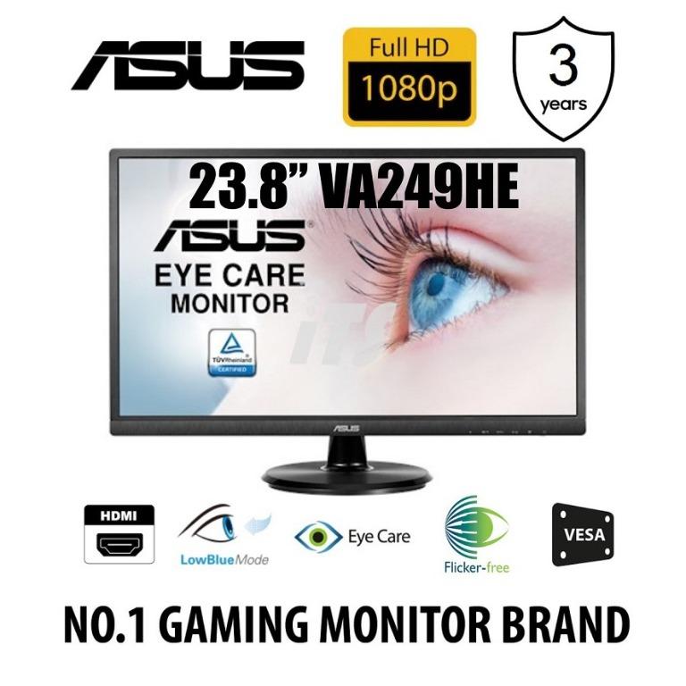 Asus Va249he 24 Inch 23 8 Inch Monitor Fhd 1920 X 1080 Va Hdmi D Sub Flicker Free Low Blue Light Tuv Certified Electronics Others On Carousell