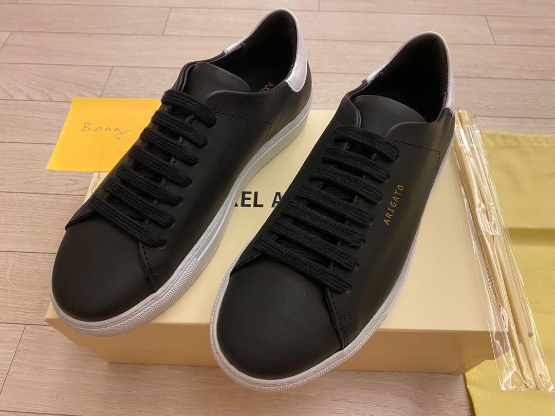 AXEL ARIGATO Clean 90 contrast heel black leather sneakers Size
