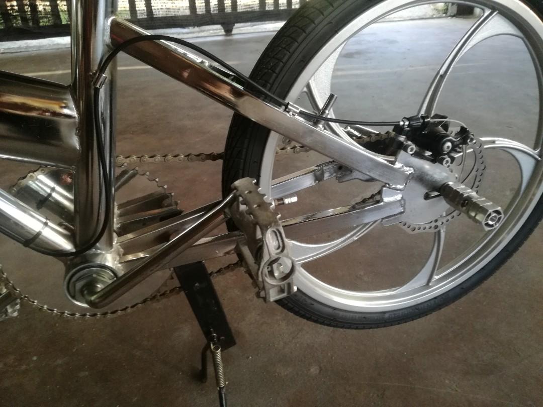 Basikal Saiz 20 Chrome, Sports Equipment, Bicycles & Parts, Bicycles On Carousell