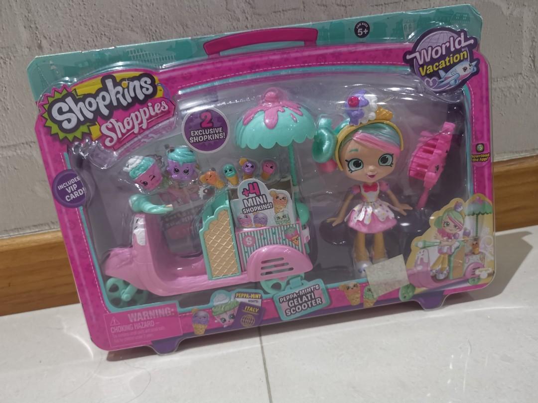 BNIP Shopkins Shoppies Peppa mint s Gelati Scooter