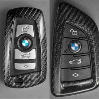 3pcs/set Tpu Key Fob Case Cover + White Embossed Car Keychain With