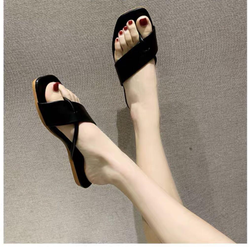 shein open toe non slip slippers