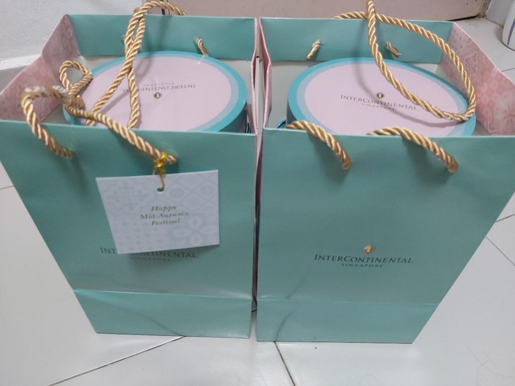 Branded Mooncake From Intercontinental Singapore With Free Voucher Food Drinks Local F Bs Chinese On Carousell