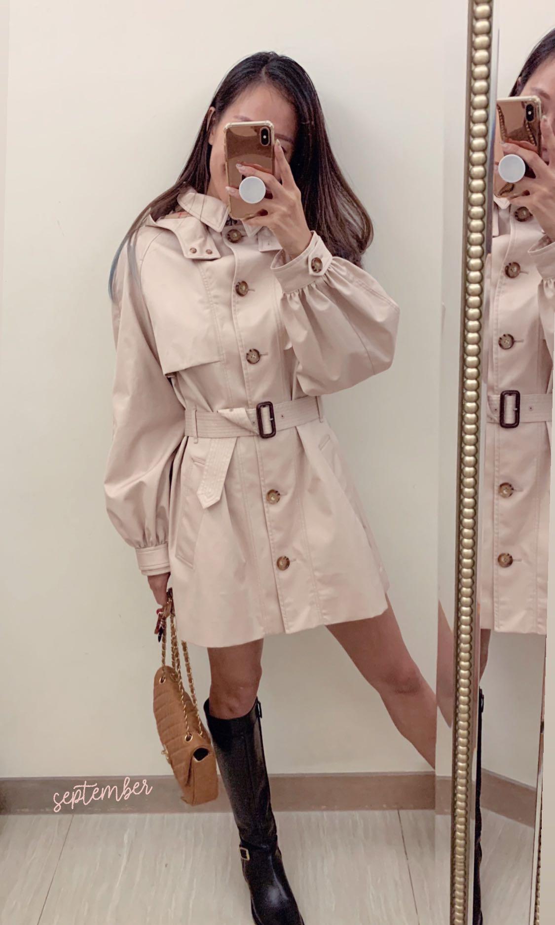 Burberry trench coat kids pink 2025