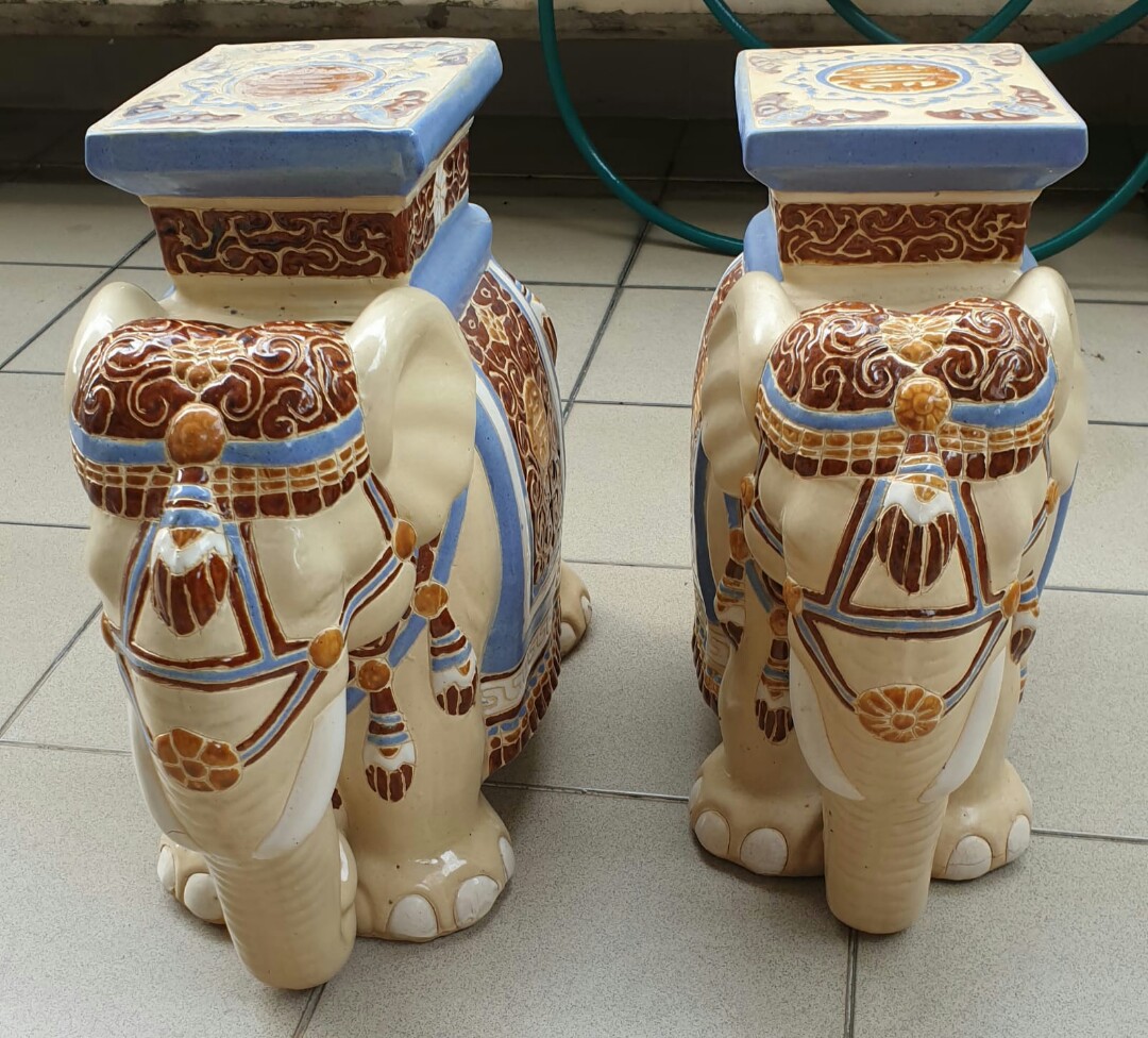 Ceramic Elephants, Furniture & Home Living, Kitchenware & Tableware