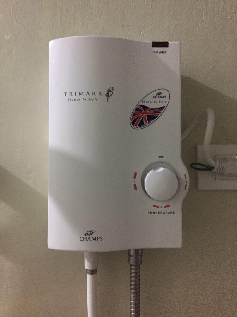 Champs Trimark Shower Heater, TV u0026 Home Appliances, Air Conditioning and  Heating on Carousell