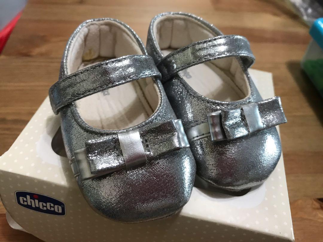 Chicco Baby Girl Shoes (Grey), 兒童＆孕 
