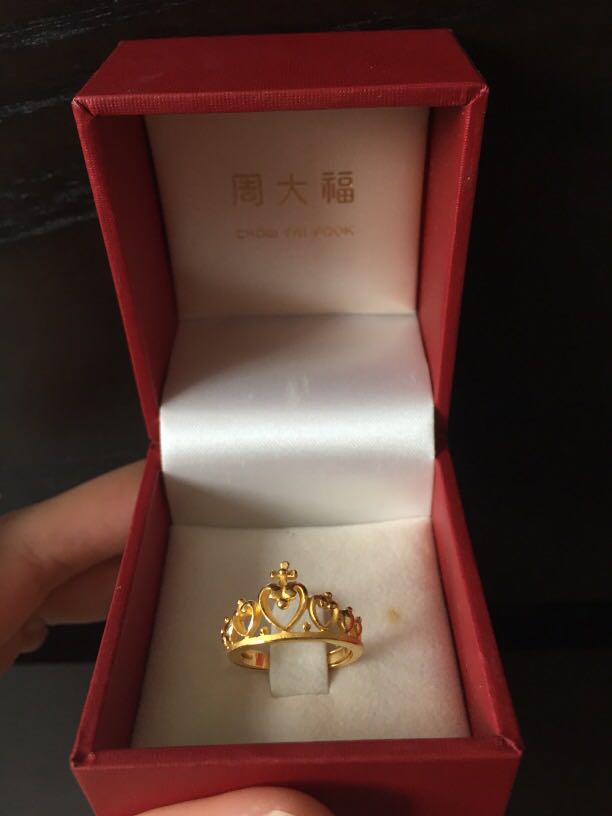 Chow tai fook gold best sale ring