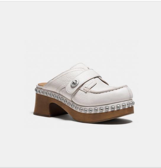 Coach women s shoes turnlock mid heel clogs Luxury Sneakers Footwear on Carousell