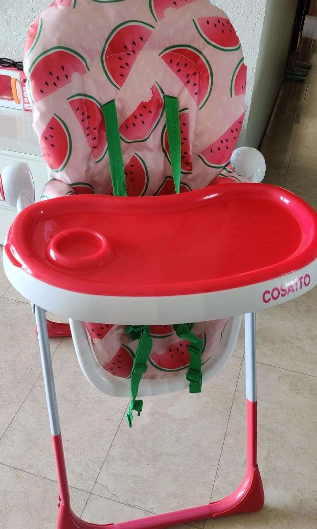 cosatto high chair watermelon