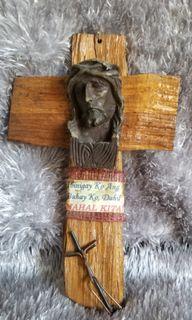 Crucifix image in driftwood
